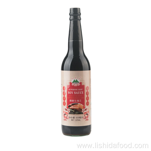 625ml Glass Bottle Superior Light Soy Sauce